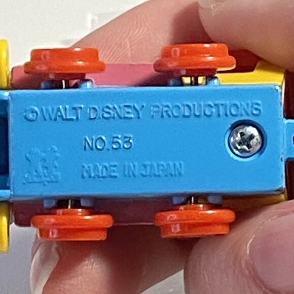 WALT DISNEY PRODUCTIONS / TOMY MICKEY MOUSE No 53 TRAIN ENGINE DIECAST JAPAN - Picture 8 of 9